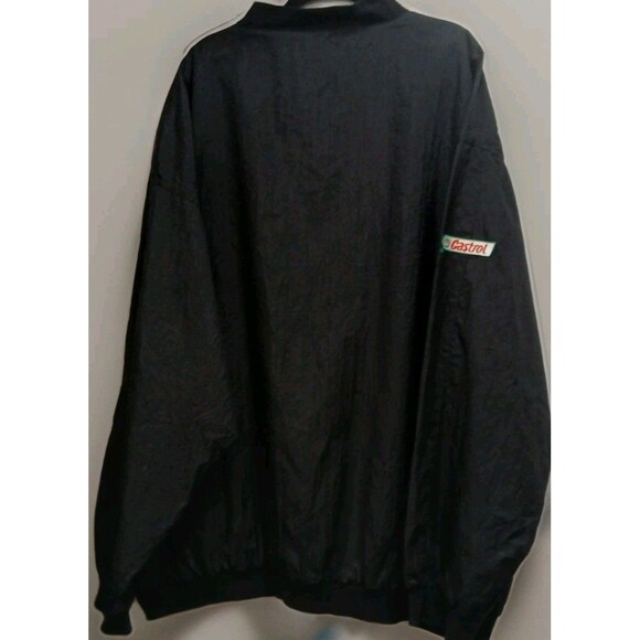 Logo Athletic Eagles Castrol Pullover Windbreaker Men’s XL Black V-Neck VTG - Picture 7 of 9